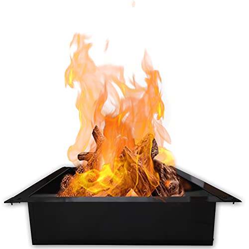 Outdoor Square Fire Pit Ring/Insert, Fire Pit Liner Heavy Duty 2.0mm Steel 36 Inch Inside Diameter, 42 Inch Outside Diameter