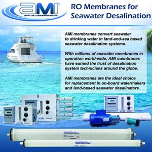 APPLIED MEMBRANES INC. 3" x 40" Seawater Desalination Reverse Osmosis Membrane | for Sea Recovery Watermaker Systems | M-S3040A Replaces 2724011433