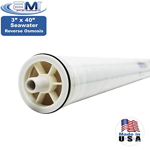 APPLIED MEMBRANES INC. 3" x 40" Seawater Desalination Reverse Osmosis Membrane | for Sea Recovery Watermaker Systems | M-S3040A Replaces 2724011433