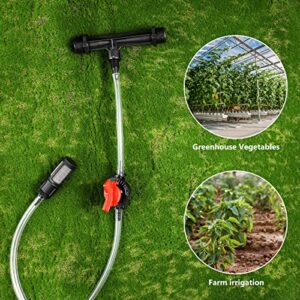 Yardwe 3/4 Inch Fertilizer Injector for Drip Irrigation Venturi Fertilizer Mixer Injectors Device Tube Switch Filter