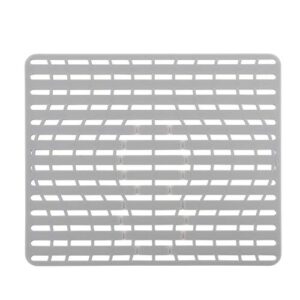 nice day sink mat, sink protectors for kitchen sink by better housewares wok stand strong adsorption and skid resistance pvc free silicone sink mat 16" x 13", large