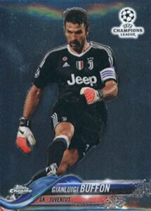 2017-18 topps chrome uefa champions league #74 gianluigi buffon juventus soccer card