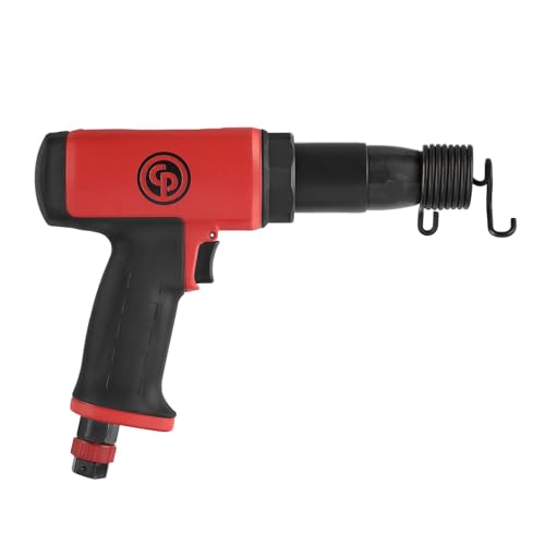 Chicago Pneumatic CP7165 - Air Long Hammer, Welding Equipment Tool, Construction, 0.401 In (10.2mm), Round Shank, Low Vibration, Stroke 3.5 in/89 mm, Bore Diameter 0.75 in/19 mm - 2500 Blow Per Minute