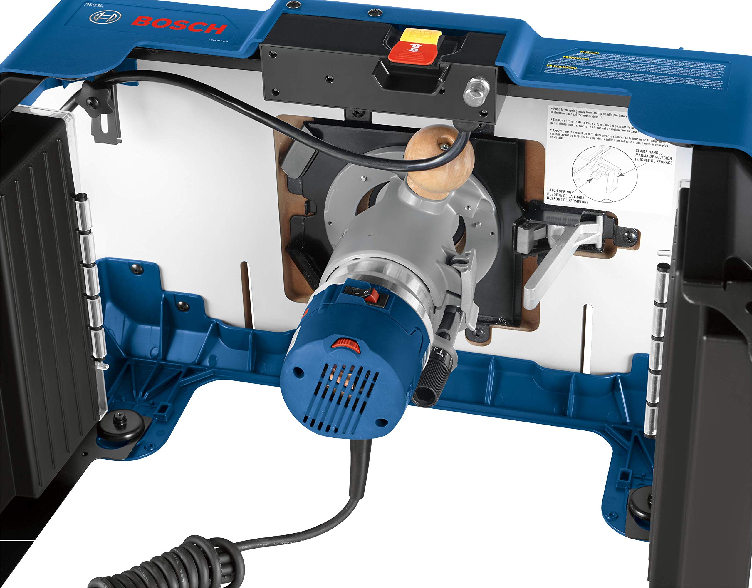 BOSCH RA1141 26 in. x 16-1/2 in. Laminated MDF Top Portable Jobsite Router Table with 2-1/2 in. Vacuum Hose Port