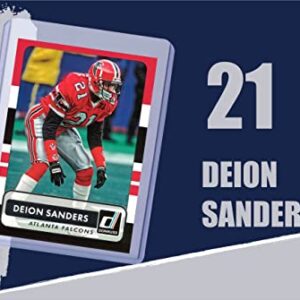 Deion Sanders Football Cards (5) Assorted Bundle - Dallas Cowboys Trading Card Gift Set