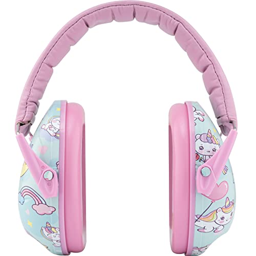 Snug Kids Ear Protection - Noise Cancelling Sound Proof Earmuffs/Headphones for Toddlers, Children & Adults (Unicorns)