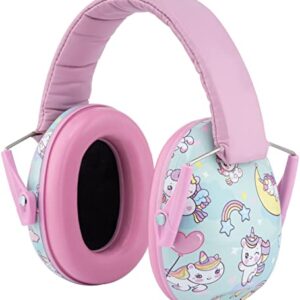 Snug Kids Ear Protection - Noise Cancelling Sound Proof Earmuffs/Headphones for Toddlers, Children & Adults (Unicorns)
