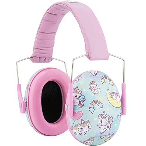 Snug Kids Ear Protection - Noise Cancelling Sound Proof Earmuffs/Headphones for Toddlers, Children & Adults (Unicorns)