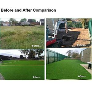 Petgrow Deluxe Realistic Artificial Grass Turf 3.3FTX5FT, 70 oz Face Weight /Drainage Holes / Rubber Backing, Indoor Outdoor Pet Faux Synthetic Grass Astro Rug Carpet for Garden Backyard Patio Balcony