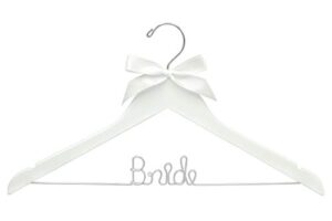 bridal hanger, bride hanger, wedding hanger, white