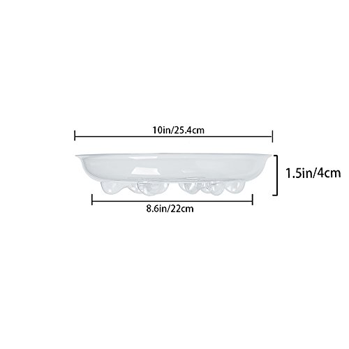 Idyllize 15 Pack Assorted Sizes 6 8 10 Inch Clear Thick Plastic Heavy Duty Sturdy Plant Saucer Drip Trays for pots, 5 Pieces of Each Size (Assorted Sizes 6'', 8'', 10'')