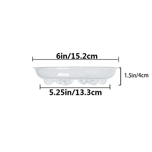 Idyllize 15 Pack Assorted Sizes 6 8 10 Inch Clear Thick Plastic Heavy Duty Sturdy Plant Saucer Drip Trays for pots, 5 Pieces of Each Size (Assorted Sizes 6'', 8'', 10'')