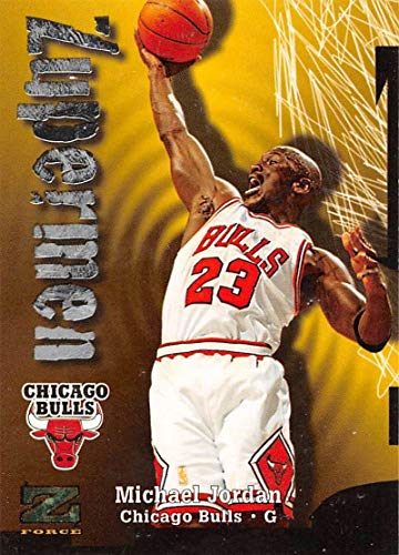 1997-98 Z-Force Basketball #190 Michael Jordan Chicago Bulls ZUP Official NBA Trading Card From Fleer Skybox