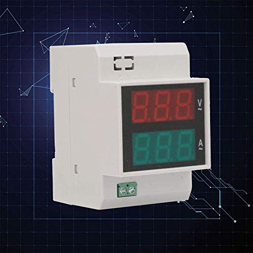 YWBL-WH Ammeter,Power Meter Digital Energy Meter LED Active Multi-Functional Power Meter for Measuring The AC Voltage and Current Din Rail with LED Display(AC80-300/100A)