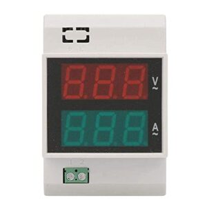 YWBL-WH Ammeter,Power Meter Digital Energy Meter LED Active Multi-Functional Power Meter for Measuring The AC Voltage and Current Din Rail with LED Display(AC80-300/100A)