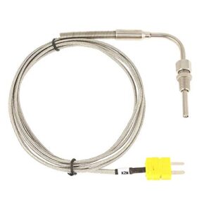 thermocouple for furnace, k type thermocouple probe, egt thermocouple, egt k type thermocouple thermocouple temperature sensors for exhaust gas temp probe with 1/8inch npt threads exposed