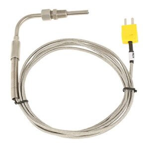 Thermocouple for Furnace, K Type Thermocouple Probe, EGT Thermocouple, EGT K Type Thermocouple Thermocouple Temperature Sensors for Exhaust Gas Temp Probe with 1/8inch NPT Threads Exposed