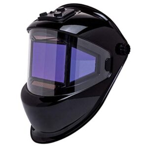 eastwood xl panoramic view welding helmet true color auto darkening throat guard