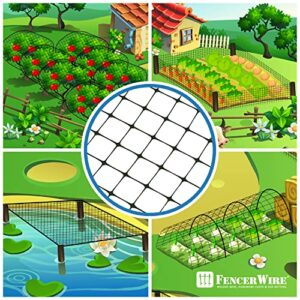 Fencer Wire 7 ft. x 100 ft. Garden & Plant Protective Netting with 3/4" Mesh, Reusable & Doesn't Tangle, Protection Against Bird, Deer and Other Animals, Multiple Choices Available (c. Heavy Duty)