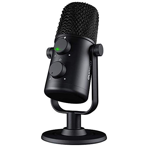 MAONO USB Microphone for Recording, Streaming, Gaming, Podcasting, Cardioid Condenser Mic with Zero Latency Monitoring, Mute, Volume, Mic Gain, Plug & Play for PC, Computer, Mac, AU-902