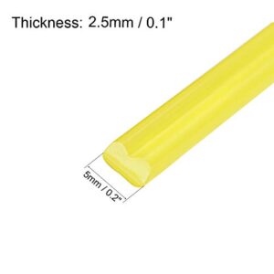 uxcell 6pcs 3/16-inch Plastic Welding Rods PP Welder Rods for Hot Air Gun 3.3ft Yellow