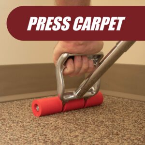 Extendable Heavy Duty Floor and Wall Roller for Laminate, LVP, Veneer, Linoleum, Carpet, Tile and Wall Coverings 7-1/2 Wide with a 17 inch Handle That Extends to 27 inches