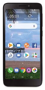 simple mobile tcl a1 4g lte prepaid smartphone (locked) - black - 16gb - sim card included - gsm