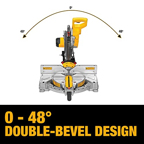 DEWALT Miter Saw, 12-Inch, Double Bevel, Compound, XPS Cutline, 15-Amp (DWS716XPS)