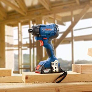 BOSCH GDR18V-1400B12 18V 1/4 In. Hex Impact Driver Kit with 2.0Ah Battery