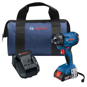 bosch gdr18v-1400b12 18v 1/4 in. hex impact driver kit with 2.0ah battery