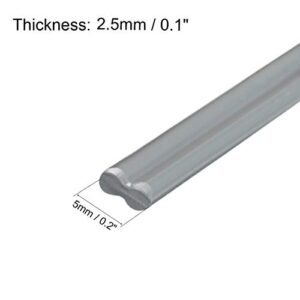 uxcell 3pcs 3/16-inch Plastic Welding Rods PVC Welder Rods 3.3ft Grey