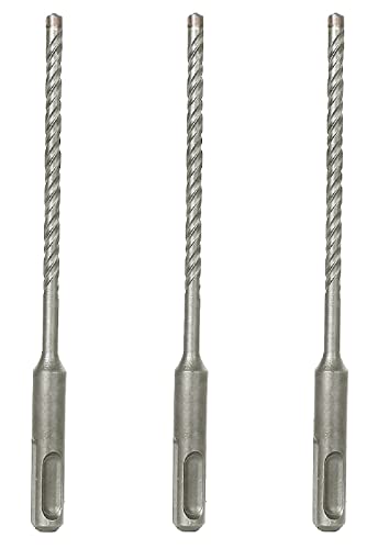 SDS-Plus Rotary Hammer Rock Drill Bit 3Pcs 5/32 in.x 6 in. Carbide Tip Drill Mason Concrete Bricks