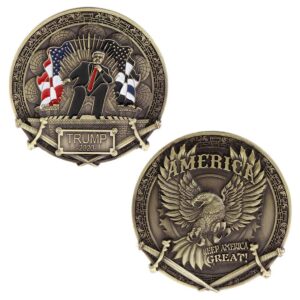donald trump challenge coin,president donald trump commemorative novelty coin, trump back america,