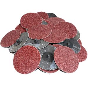 grit40 50pcs 3" inch sanding disc roll lock r-type sandpaper quick change disc grinding pad abrasive disc