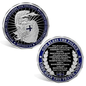 st michael police challenge coin police officers prayer coin
