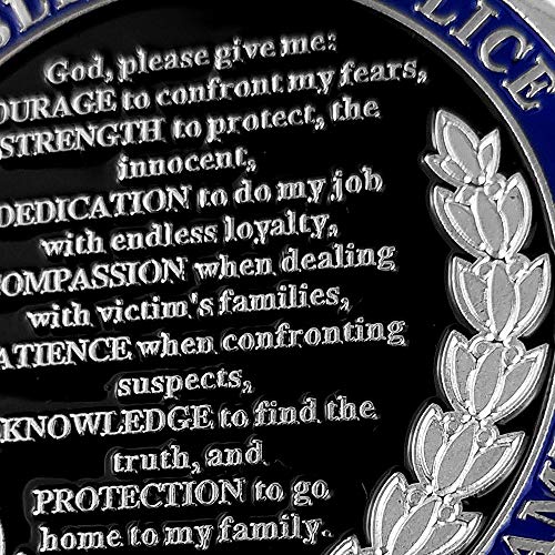 St Michael Police Challenge Coin Police Officers Prayer Coin