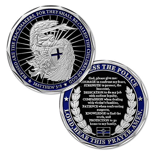 St Michael Police Challenge Coin Police Officers Prayer Coin