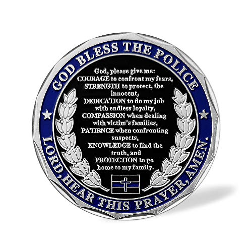 St Michael Police Challenge Coin Police Officers Prayer Coin