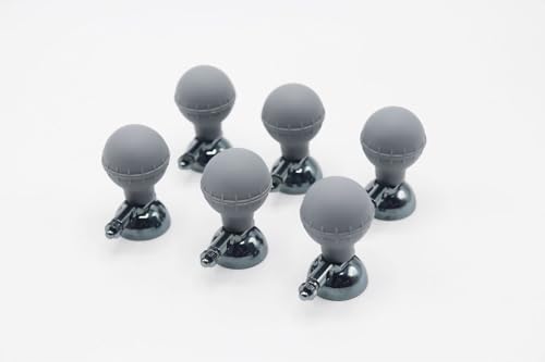 Universal EKG Suction Electrode Ball Adult Size Ag/AgCI Grey Set of 6pcs