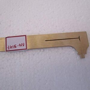 Handy Sliding Gauge Brass Vernier Caliper Ruler Measuring Tool Double Scales mm/inch Mini Brass Pocket Ruler : (100mm)