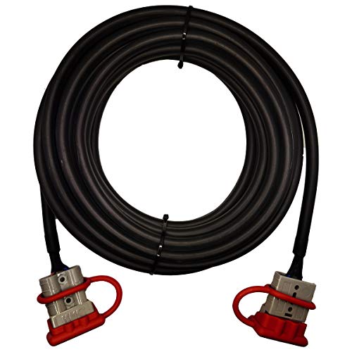 SolarEnz 30' Anderson Connector Extension Cable For Portable Solar Panel Kit and Battery Charge 12AWG