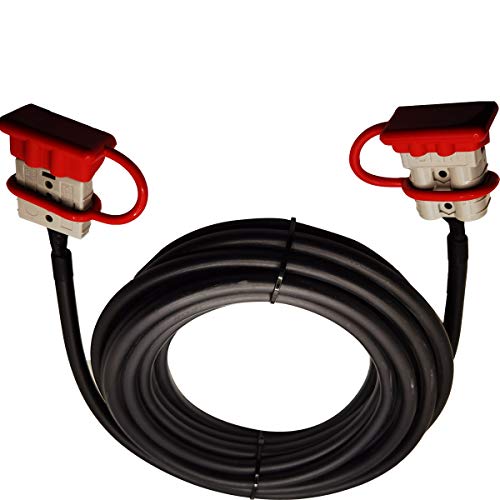 SolarEnz 30' Anderson Connector Extension Cable For Portable Solar Panel Kit and Battery Charge 12AWG