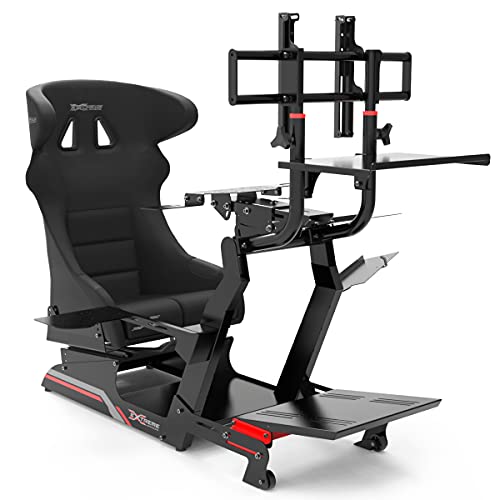 Extreme Sim Racing Wheel Stand Advanced Cockpit P1 Black Edition Racing Simulator For Logitech G29, G920, G923 Thrustmaster Fanatec Simagic - DIRECT DRIVE READY