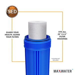 1, 5, or 10 Micron Variable Pack 20" x 4.5" BB Whole House Melt-Blown Polypropylene Sediment Water Filters Compatible with 20" BB Whole House Water Filter Systems (5 Micron, 10 Count)