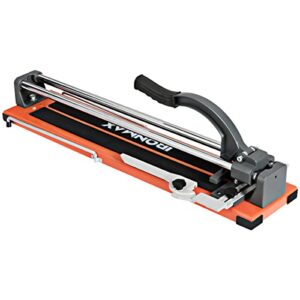 Goplus 24 Inch Tile Cutter, Professional Manual Tile Cutter for Ceramic, Porcelain Tiles, Floor Tile Cutter with Tungsten Carbide Cutting Wheel, Ergonomic Handle, Anti-skid Feet & Removable Scale