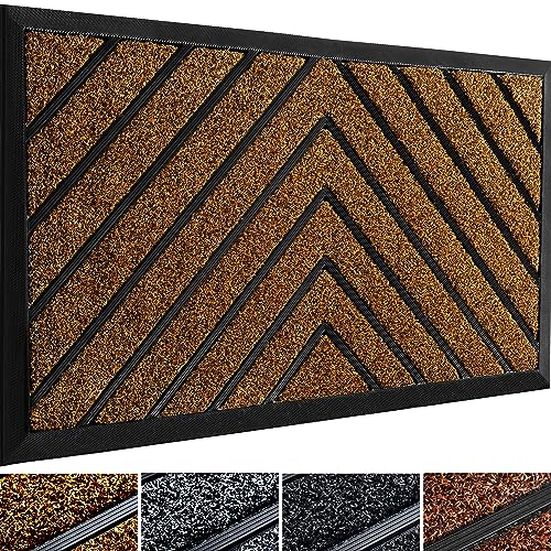 ubdyo Extra Durable Door Mat - Dirt Trapping Welcome Mats - Non-Slip Door Mats - Low Profile Front Door Mat 30x17 - Doormat - Entryway - Door Mats