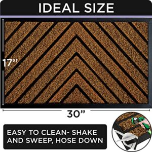 ubdyo Extra Durable Door Mat - Dirt Trapping Welcome Mats - Non-Slip Door Mats - Low Profile Front Door Mat 30x17 - Doormat - Entryway - Door Mats