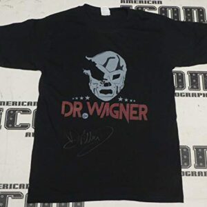 Dr. Wagner Jr. Signed Shirt BAS COA AAA CMLL New Japan Pro Wrestling Lucha Libre - Autographed Wrestling Miscellaneous Items