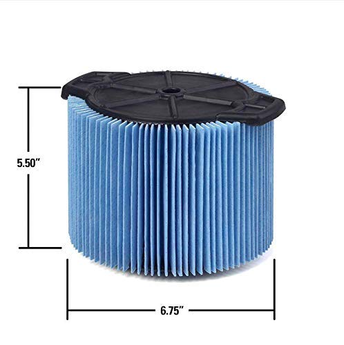 Filter replace RIDGID VF3500 3-Layer Wet/Dry Vacuum Dust Filter for RIDGID WD4050 3 to 4.5 Gallon Vacuums.