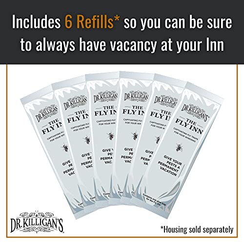 Dr. Killigan's The Fly Inn Replacements - Replacement Traps for The Fly Inn (6 Insert Refills)